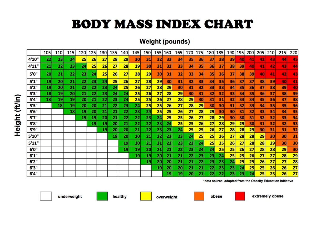 Body Mass Index Chart Rocaliza Adventures Tours